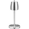 Behogan Posacenere regolabile, altezza estensibile, 21,8 - 56,2 cm, in acciaio inox, per esterni, con coperchio e fondo antiscivolo, grande posacenere per esterni (argento)