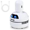 Joyan Mini Aspirapolvere da Tavolo con Manico, 3 Livelli di Aspirazione Regolabili, Aspirabriciole Portatile Ricaricabile USB per Casa Ufficio Scuola, Pulizia Tastiera e Tavolo - Bianco