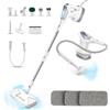 CGOLDENWALL CGOLDENEWALL Scopa a Vapore Multifunzione, 295ml Serbatoio, Vapore a 2 Livelli, Contro i Batteri, Ideale per Tutte Superfici, Piastrelle, Tappeti, Cucina, Bagno, Rimuovere i Batteri