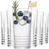 MUVELL Set di bicchieri da long drink FINLAND - 6 x 370 ml / 465 g - 3 mm di spessore - bicchieri per acqua & bicchieri da whisky - trasparenti e lavabili in lavastoviglie - bicchieri di alta