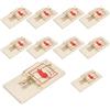 Carehabi 10* Trappola per Topi Trappole Topi in Legno Trappola per Topi Riutilizzabile per casa