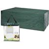 WELL HOME MOBILIARIO & DECORACIÓN Well Home - Fodera Rettangolare per mobili da Giardino, 165 x 115 x 80 cm, Colore Verde Scuro, 100 g/mq, con Cerniera