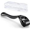 qobobo Derma Roller da 0,25 mm, per la crescita della barba, per cicatrici, per capelli, viso e barba, per uomini e donne