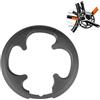 Eddrfy Copricatena bicicletta nera 4 fori 42 - 44 denti, robusto paratena per bicicletta con 8 viti, protezione completa contro polvere e sporco, adatto per bici da strada, MTB
