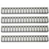 Trirock 4-pack Gray Heat Resistant Rifle Handguard Protector Rubber Ladder Rail Cover Fits Weaver Picatinny rail