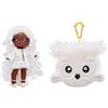 Na! Na! Na! Surprise Serie Cozy - EVIE VON HOO - Bambola alla moda di peluche inspirata a un gufo, con capelli bianchi, berretto, vestito e borsellino a clip - Da collezionare - Età: 5+ anni,119357EUC
