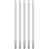 QUARKZMAN 5pz Punte per Cacciavite Chiave Esagonale 5mm (H5) Metrico 1/4 Attacco Esagonali 150mm (6) Punta Magnetica Lunghe Acciaio S2 Punta per Trapano Piatta Grado Industriale per Viti
