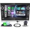 VECHTEL 4G+64G Autoradio Nero Android 15 per Opel Corsa C/D Zafira B Astra H Meriva Vivaro Signum Combo, 7'' IPS HD Schermo co Carplay Android Auto GPS Wi-Fi USB/Tipo-C Bluetooth FM RDS Camera