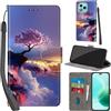 PHINIENLAND Cover per Honor 400 Lite / X70i Case PU Pelle Custodia [Kickstand] [Chiusura magnetica] [Slot per Schede], Portafoglio Flip Custodia per Honor 400 Lite,Montagna