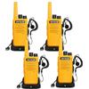 Retevis RT668 Walkie Talkie, Robusto Walkie Talkie con Cuffie, PMR446, Ricaricabili Batterie, Robusti e Durevoli, 16 Canali, Radio Bidirezionale per Adulti, Camping, Famiglia (2 Coppie)