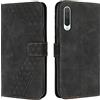 OKZone Cover per Xiaomi Mi 9 SE, Custodia in PU Pelle per Xiaomi Mi 9 SE, Custodia a Libro Protettiva Folio Portafoglio con Chiusura Magnetica e Slot per Carte Wallet Case Flip Cover (Nero)