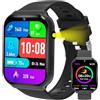 pmstuy Smartwatch Bambini - 18 Giochi Educativi (Matematica e Logica) con Fotocamera e Monitor del Sonno | Schermo Touch 1,83, Contapassi, Sveglia | Activity Tracker Regalo per Ragazze e Ragazzi