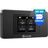 GlocalMe U3X Router WLAN Mobile, 4G MIFI con 1 GB di Dati globali, Touchscreen da 2,4 Pollici, 3500mAh, Roaming Free, Nessuna Scheda SIM Richiesta, Hotspot Mobile Internazionale per 144 Paesi (Nero)