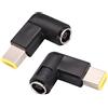 AAOTOKK Adattatore Punta 90 Gradi DC ad Angolo Retto 7,9 mm x 5,5 mm a Sottile Punta Quadrata Convertitor per Leonvo ThinkPad T440,X240 Dongle Laptop, Connettore di Alimentazione Standard(2 Pezzi)