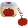 PIQIUZC Custodia carina per AirPods 4, design divertente con motivo a frutta, con ciondolo, compatibile con Apple Air Pod 4 (Apple)