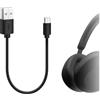 GEEKRIA Cavo di ricarica USB corto per cuffie, compatibile con Sony WH-1000XM6/1000XM5/1000XM4, ULT WEAR, WH-XB910N, WH-CH720N - cavo di alimentazione USB di ricambio (1 ft / 30 cm)