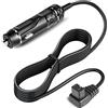 KFD Alimentatore per Auto Frigorifero, Caricatore da Auto per Waeco: CoolFreeze CF26 CF35 CF40 CF50 DOMETIC Alpicool ARB ICECO 12V-24V Caricabatteria da Auto Portatile Frigoriferi Prolunga cavo