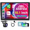 Rimoody 4G+64G Wireless Carplay Android Autoradio per Citroen C5 2008-2017 10 Pollici Touchscreen Autoradio 2 Din con Android Auto GPS Navi WiFi Mirror Link Bluetooth FM/RDS/32EQ/USB/SWC Telecamera Posteriore