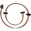ELFJMZP Cavo di alimentazione SATA per serie HB 6000/8000, splitter da 4 pin a 15 pin, 18 AWG 60 cm (solo 12 V/5 V, non 3,3 V)
