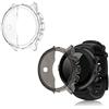 kwmobile Set 2x Custodia Smartwatch Compatibile con Suunto 9/9 Baro/Spartan Sport Wrist HR Cover - Case Trasparente Protezione Orologio Fitness - trasparente/nero/trasparente