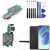 RongZy Connettore Dock per Samsung Galaxy S21 Fe 5G G990B Dock Charging di Ricambio Presa di Ricarica Cavo Flessibile con Strumenti