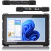 HEIGAOLAPC Tablet rugged, Win 11 N100 8 GB RAM 128 GB ROM, tablet industriale da 10,1 pollici, con batteria da 8000 mAh/7,6 V, SIM 4G/GPS/WiFi 5/BT5.0/FHD per lavoro all'aperto