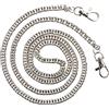Pnakqil [confezione da 1 Catena per telefono universale, tracolla di ricambio per cordino per cellulare, tracolla in metallo a lanyard, argento