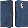 OKZone Cover per Huawei Mate 20 Lite, Custodia in PU Pelle per Huawei Mate 20 Lite, Custodia a Libro Protettiva Folio Portafoglio con Chiusura Magnetica e Slot per Carte Wallet Case Cover (Blu)