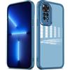 PanXCase Cover Trasparente per Xiaomi Redmi Note 11s 4G / 11 4G - Custodia Clear con Lens Protector Ultra Sottile Morbida Antiurto con Protezione Fotocamera (Blu)