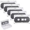 tintoke 5 Pezzi Nastri audio a cassetta vuoti,Nastri per Cassette Audio,Cassetta Vuoti Nastro,Cassetta audio musicale,per registrazione vocale, conferenze, seminari, insegnamento, confezione