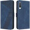 OKZone Cover per Xiaomi Mi 9 SE, Custodia in PU Pelle per Xiaomi Mi 9 SE, Custodia a Libro Protettiva Folio Portafoglio con Chiusura Magnetica e Slot per Carte Wallet Case Flip Cover (Blu)