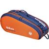 Wilson Borsa per racchette Wilson Roland Garros 2026 Team 6PK Racket Bag Clay/Navy