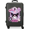 Kuromi Sanrio Kuromi Wonder Fest Valigia media nera 46 x 65 x 23 cm Rigido 3 kg Chiusura a combinazione laterale ABS 3 kg 56LExtensible Bagagli a mano