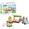Playmobil Junior 71691 Mercatino biologico, inclusi carrello della spesa e casse impilabili, giocattolo sostenibile realizzato in plastica a base vegetale, giocattolo per bambini dai 12 mesi in su