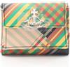 Vivienne Westwood Portafoglio Vivienne Westwood SAFF PRINT SMALL FLAP BURSE Orb Tri-fold 520100...
