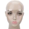 Dioche Stencil per Righello per Sopracciglia Monouso 100 Pezzi Adesivo Righello per Sopracciglia Monouso per Microblading con Scala Standard per Tutte le Forme del Viso