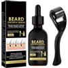 GNAUMORE Olio per la Cura Della Barba per Uomini,Rotolo per la Cura Della Barba per Uomini,Comodo e Veloce,Nutriente e Idratante,non Irrita la Pelle,Essenza Pura,Morbida, Stimola la Crescita