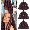 AMLUCKS Afro Kinky Hair 10 Pollici 3 Confezioni Marley Twist, Trecce Capelli Pre-Separate, Ciocche Elastiche per Cuban Twist Hair, Faux Locs, Uncinetto, Estensioni Capelli Sintetiche per Donne (99J