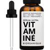 Biorganique Siero viso multiazione | Vitamina CE + provitamina A | 100% naturale | con oli di kiwi bio + jojoba bio + pompelmo biologico + squalano di canna da zucchero | Cura della pellelucentezzaelasticità,