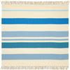 SACAR Telo Mare Kerala Matrimoniale 210x240 cm - Cotone Morbido e Assorbente - Rapida Asciugatura - Ideale per Spiaggia, Piscina, Campeggio e Casa (BLUE)