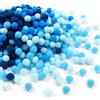 TOAOB THE ONE AND ONLY BABY TOAOB 720 Pezzi 10 mm Pompon Colorati per Lavoretti Series Blu Piccoli Pompon Mini Palline Di Feltro per Cucito Fai Da Te Decorazioni Festa Artigianato