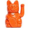 Diminuto Cielo Maneki Neko Gatto Portafortuna Giapponese con Zampa Mobile Figurina Dipinta a Mano Decorazione Casa Ufficio Ingresso Idea Regalo Fortuna Prosperità Felicità Feng Shui (ARANCIONE, L (12x9x18cm))