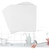 fuxunamz 48 Pezzi Piastrelle Adesive Bagno 15 x 15 cm, Puro Bianco Mattonelle Adesive Cucina, PVC Impermeabili e Autoadesivo Piastrelle Adesive, Piastrelle Cucina per Bagno