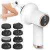 GBKDQQ Massaggiatore elettrico cellulite, massaggiatore anticellulite, portabilità anticellulite, con 8 accessori intercambiabili, tonificante, allevia la stanchezza per gambe, collo, spalle, vita, addome