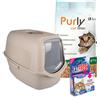 Purly Lexie vaschetta e pellets di legno starter kit Grigio