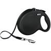 Flexi New Classic L Tape guinzaglio avvolgibile 8 metri Nero