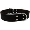 Brekz Collare in Pelle Nera 70 cm x 40 mm