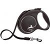 Flexi Black Design S M L Tape guinzaglio avvolgibile 5 metri S