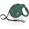 Flexi Classic Verde Oliva S M L Tape guinzaglio avvolgibile 5 metri S