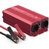 BESTEK 1000W Inverter per Auto 12V a 230V per Camper/Barca/Camion, Inverter di Potenza Onda Modificata 2 AC Presa con Morsetti a Coccodrillo